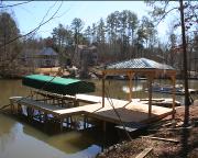 single slip dock w/ no roof Lake Oconee, GA, Vertical boat lift with canopy